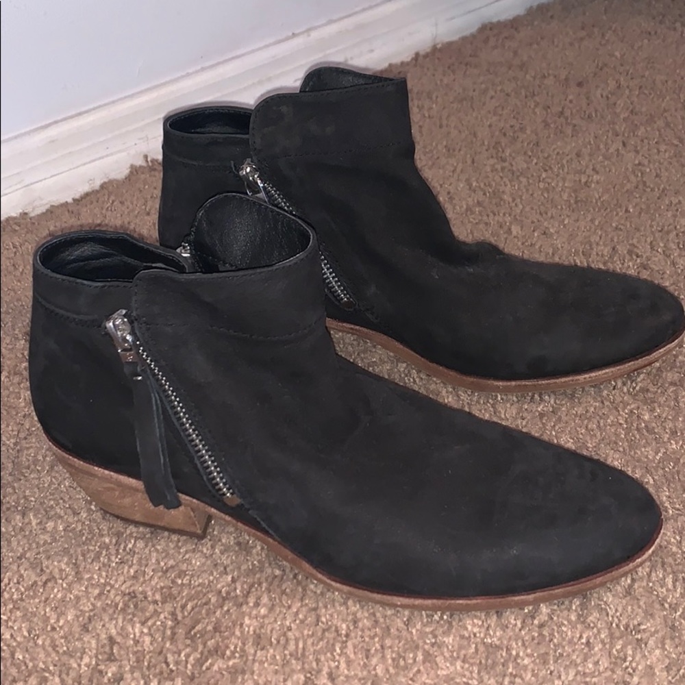 Black Suede Ankle Booties